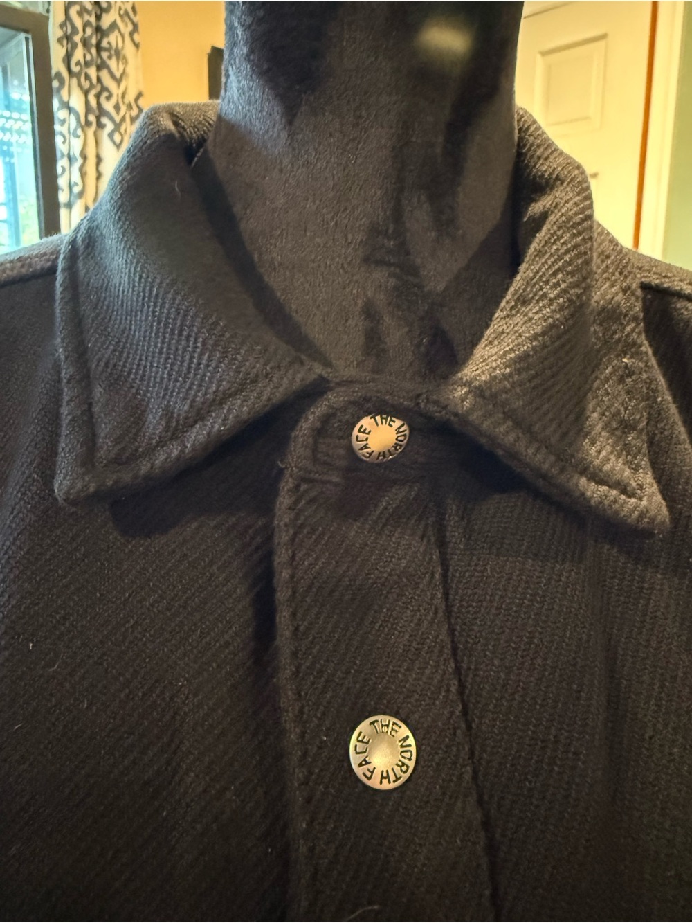 Black Button-Front Coat